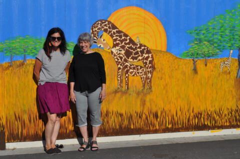 Mural with Marianne and Organizer